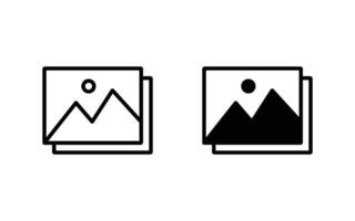 Picture icon set. image icon for web and mobile apps vector