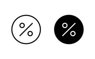 descuento icono conjunto ilustración para web, ui, y móvil aplicaciones vector