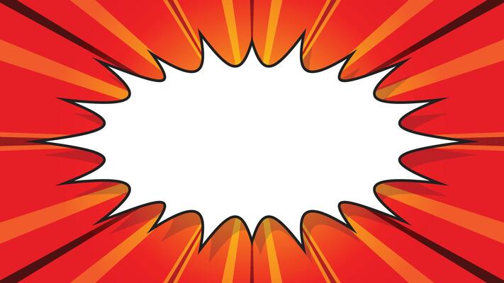 Abstract Comic Background With Blank Speech Bubble Illustration