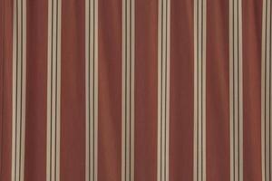 The texture of the old fabric. Retro design. Red with alternating creamy black stripes photo