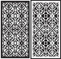 laser cutting motifs for partitions, fences and facades vector