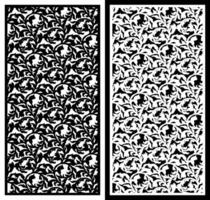 laser cutting motifs for partitions, fences and facades vector