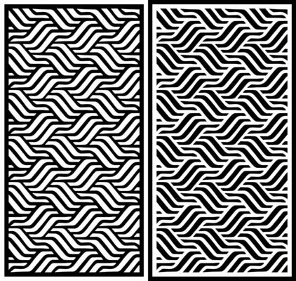 laser cutting motifs for partitions, fences and facades
