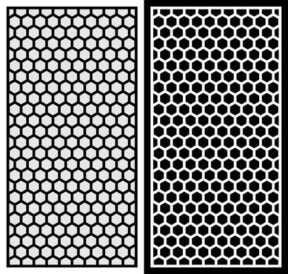 laser cutting motifs for partitions, fences and facades