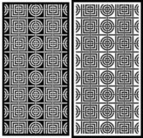 laser cutting motifs for partitions, fences and facades vector