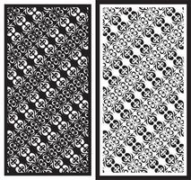 laser cutting motifs for partitions, fences and facades vector