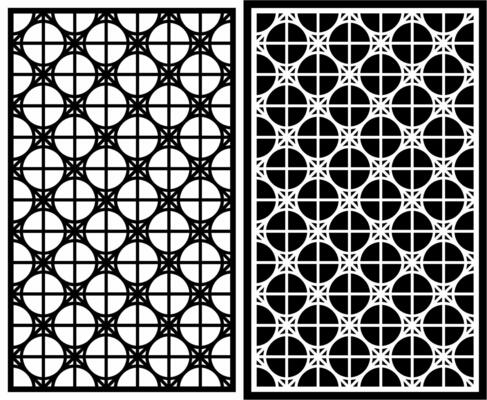 laser cutting motifs for partitions, fences and facades