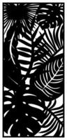 abstract leaf laser cutting motif vector