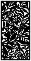 abstract leaf laser cutting motif vector