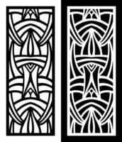laser cutting motifs for partitions, fences and facades vector