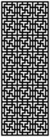 Black and white abstract square motif vector