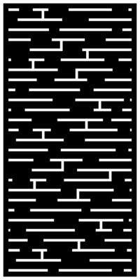 Black and white abstract line motif