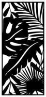 abstract leaf laser cutting motif vector