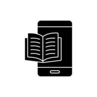e book concept line icon. Simple element illustration. e book concept outline symbol design. vector