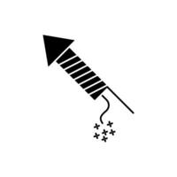firecracker concept line icon. Simple element illustration.firecracker concept outline symbol design. vector