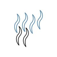 smoke concept line icon. Simple element illustration.smoke concept outline symbol design. vector