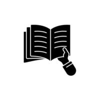 open book concept line icon. Simple element illustration. open book concept outline symbol design. vector