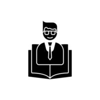 reader concept line icon. Simple element illustration. reader concept outline symbol design. vector