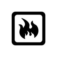 flame concept line icon. Simple element illustration.flame concept outline symbol design. vector