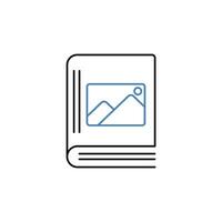 album concept line icon. Simple element illustration. album concept outline symbol design. vector