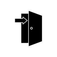 fire exit concept line icon. Simple element illustration.fire exit concept outline symbol design. vector