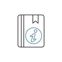 instruction concept line icon. Simple element illustration. instruction concept outline symbol design. vector
