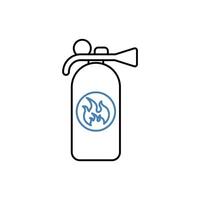 extinguisher concept line icon. Simple element illustration.extinguisher concept outline symbol design. vector