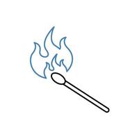 match concept line icon. Simple element illustration.match concept outline symbol design. vector