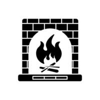 fireplace concept line icon. Simple element illustration.fireplace concept outline symbol design. vector