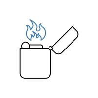 lighter concept line icon. Simple element illustration.lighter concept outline symbol design. vector