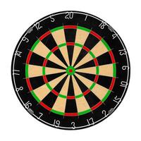 Professional sisal dartboard, isolate on a white background photo