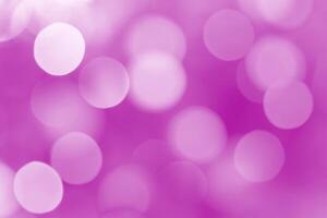 Abstract pink bokeh background with lights photo
