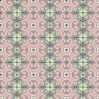 Ethnic ornaments pattern. Seamless Baltic pattern of pastel colors. vector