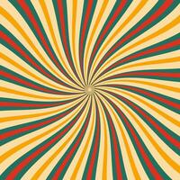 Abstract background with retro starburst design vector