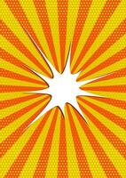 retro styled comic starburst design background vector