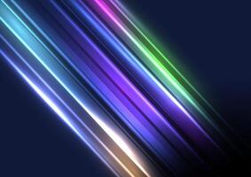 Abstract background with glowing motion lines design vector