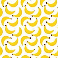 Seamless Pattern with banana. Concept of healthy food and product. Summer food background. flat illustration. vector