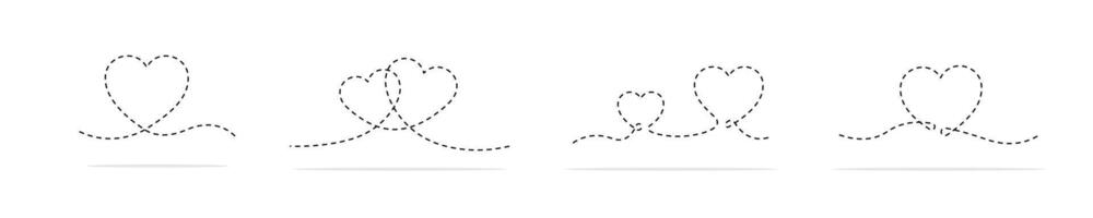 Dotted line path illustration. Line path. Dotted line path. Dotted path. Airplane routes vector