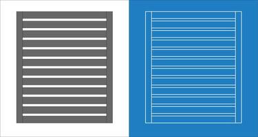 Technical and architectural blueprint wireframe for grid-patterned perforated metal drain covers in drainage systems vector