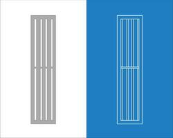 Architectural and technical wireframe blueprint for perforated metal drain covers with a grid pattern for drainage systems vector