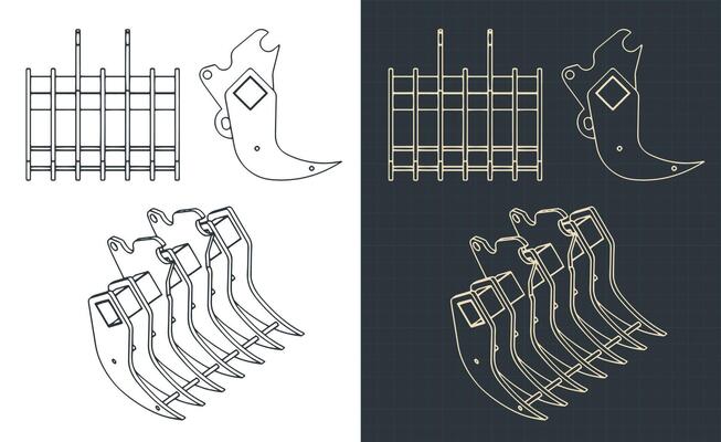 Root rake blueprints