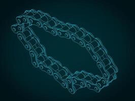Chain for a chain transmission vector