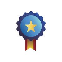 approved icon, checking quality sign and symbol. Medal with check mark for computer, web and mobile app. vector