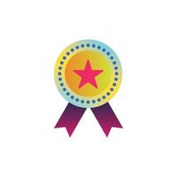 approved icon, checking quality sign and symbol. Medal with check mark for computer, web and mobile app. vector