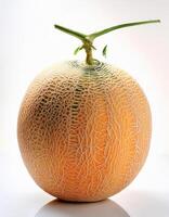 Sweet and fresh melons are appetizing. isolated on white background photo