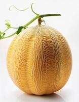 Sweet and fresh melons are appetizing. isolated on white background photo