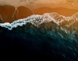 Abstract water wallpaper background , water texture blue tone. abstract background of beach photo