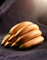 Close-up shot of group of bananas. flat lay. full frame. background concept. top of views. photo