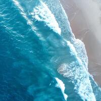 Abstract water wallpaper background , water texture blue tone. abstract background of beach photo