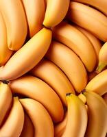 Close-up shot of group of bananas. flat lay. full frame. background concept. top of views. photo